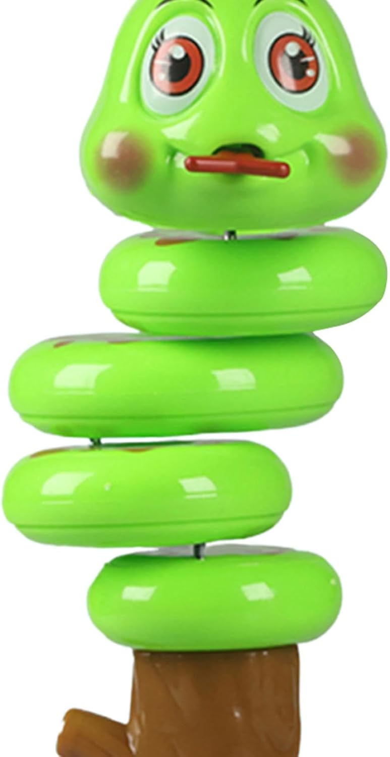 Hand Held Snake Shape Whistle Toy Toy Musical Instrument Sound Toy for Presents, Green - Image 2