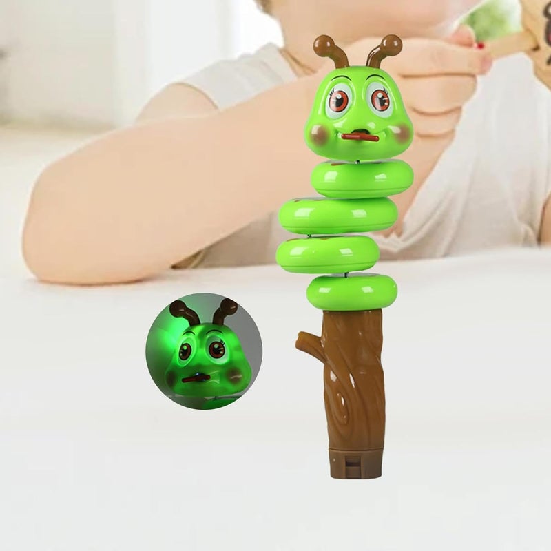 Hand Held Snake Shape Whistle Toy Toy Musical Instrument Sound Toy for Presents, Green - Image 3