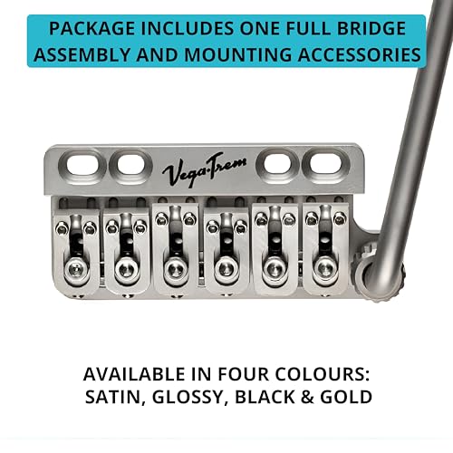 Vega Trem VegaTrem VT1 UltraTrem Standard 6Screw Stratocaster Guitar Tremolo Bridge For Strat No Mods Easy Installation Satin Right - Image 3