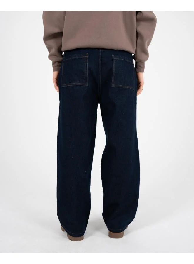Prohibited Raw Blue Antwerp Loose Fit Denim  | Best Price UAE