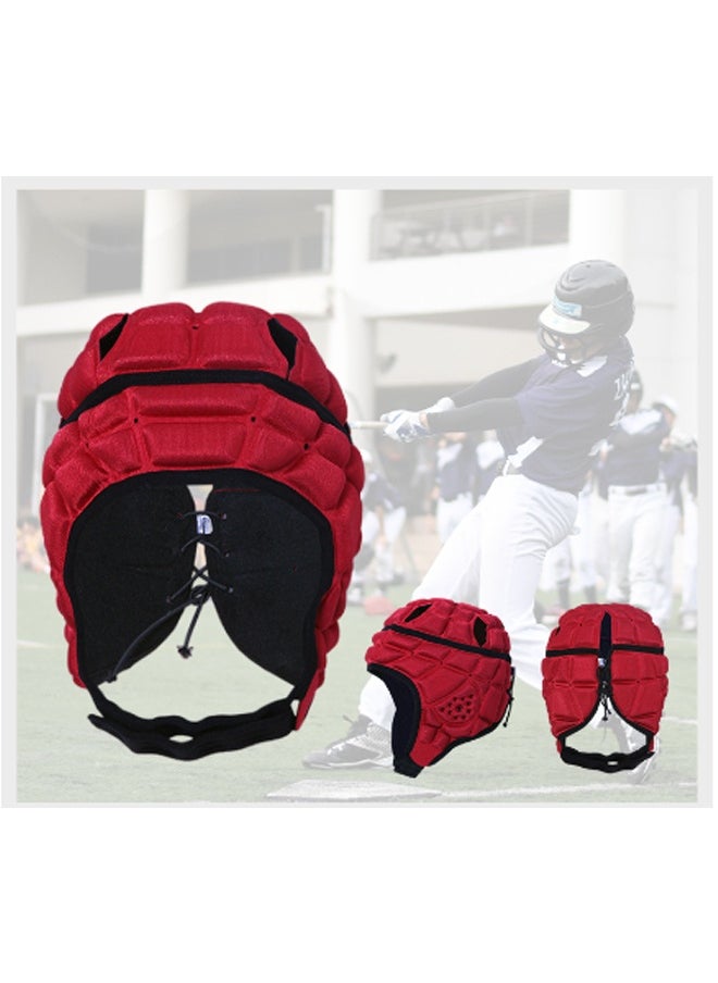 DUNISO Children's Football Helmets,Goalkeeper Helmet,Youth Football Head Guards, Scrum Caps, Goalie Football Eva Safety Anti-Collision Soft Hats, Ski And Cycling Head Guards  - Image 1
