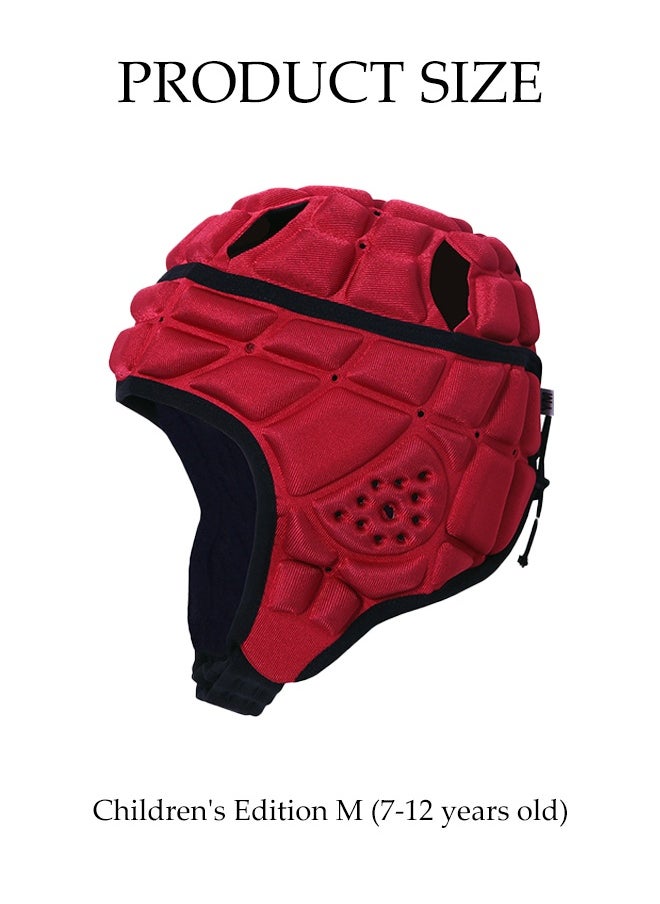 DUNISO Children's Football Helmets,Goalkeeper Helmet,Youth Football Head Guards, Scrum Caps, Goalie Football Eva Safety Anti-Collision Soft Hats, Ski And Cycling Head Guards  - Image 2
