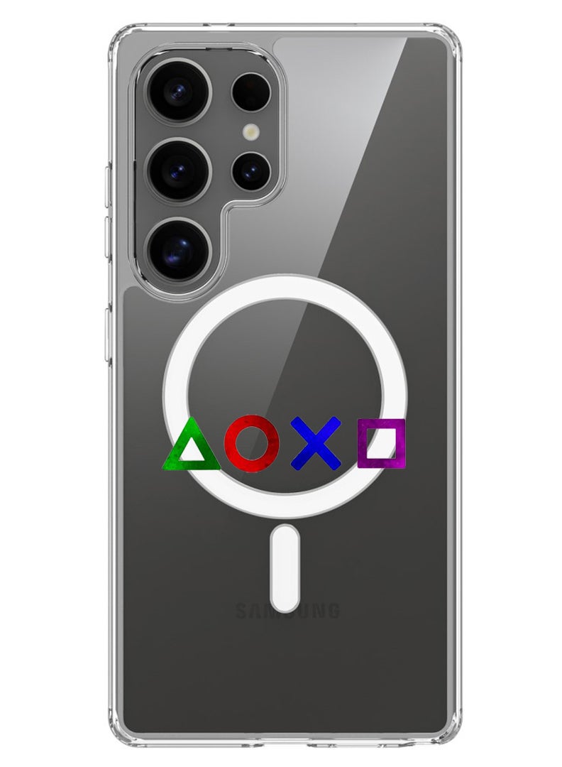 Theodor Magnetic Case for Samsung Galaxy S25 Ultra 6.9-inch Compatible with MagSafe Wireless Charging, Shockproof Phone Bumper Cover Controler button - Image 1