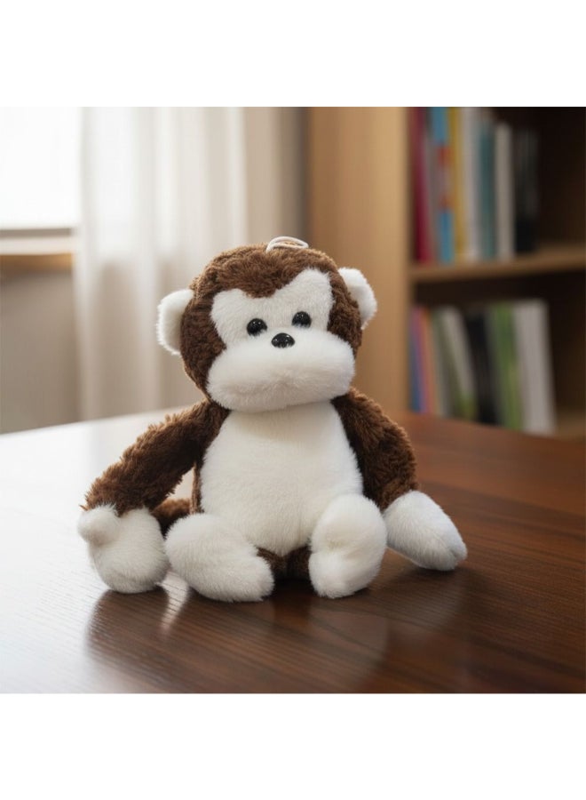 DANUBE HOME دمية قرد محشوة بلون بني داكن 25 سم – حيوان محشو مرح، قرد محشوة ناعمة، مثالية لغرفة الأطفال وهدايا - Image 1