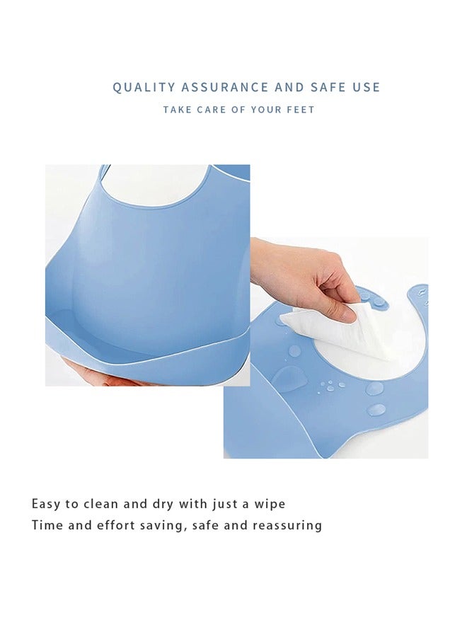 6-in-1 Premium Baby Feeding Set (6M+) | FDA & CPC Certified | BPA-Free Suction Bowl & Plate | Anti-Throw & Mess-Free | Dishwasher & Microwave Safe (Blue) - Image 4
