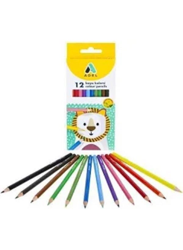 Adel Dry Paint Cardboard Box Full Size 12 Colors 