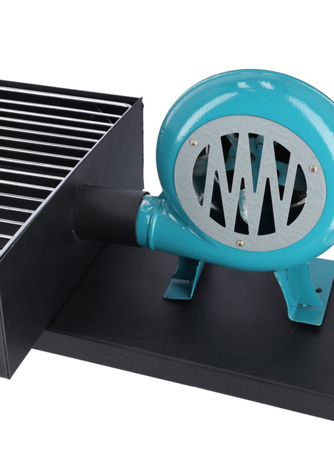 Loquat Barbecue Grill Stand with Blower, RF10354 - Foldable Barbecue Charcoal Grill, Folding Tabletop Kabab r Grill for Outdoor Camping, Durable Iron 30x80cm - Image 4