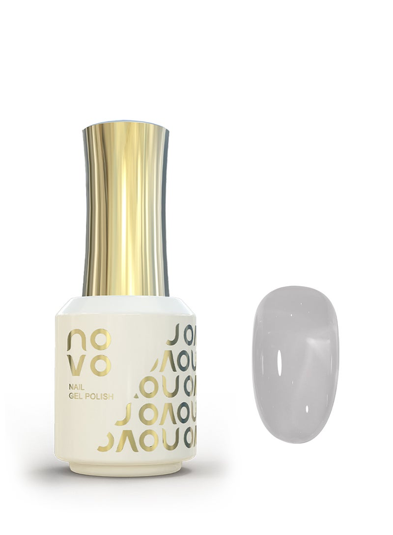 نوفو طلاء أظافر جل، أظافر جل شفاف، سريع الجفاف بالأشعة فوق البنفسجية ومصباح LED، طلاء جل يدوم طويلاً لعمل مانيكير بنفسك، فن الأظافر في المنزل أو الصالون 12 مل-NC5# أبيض - Image 1