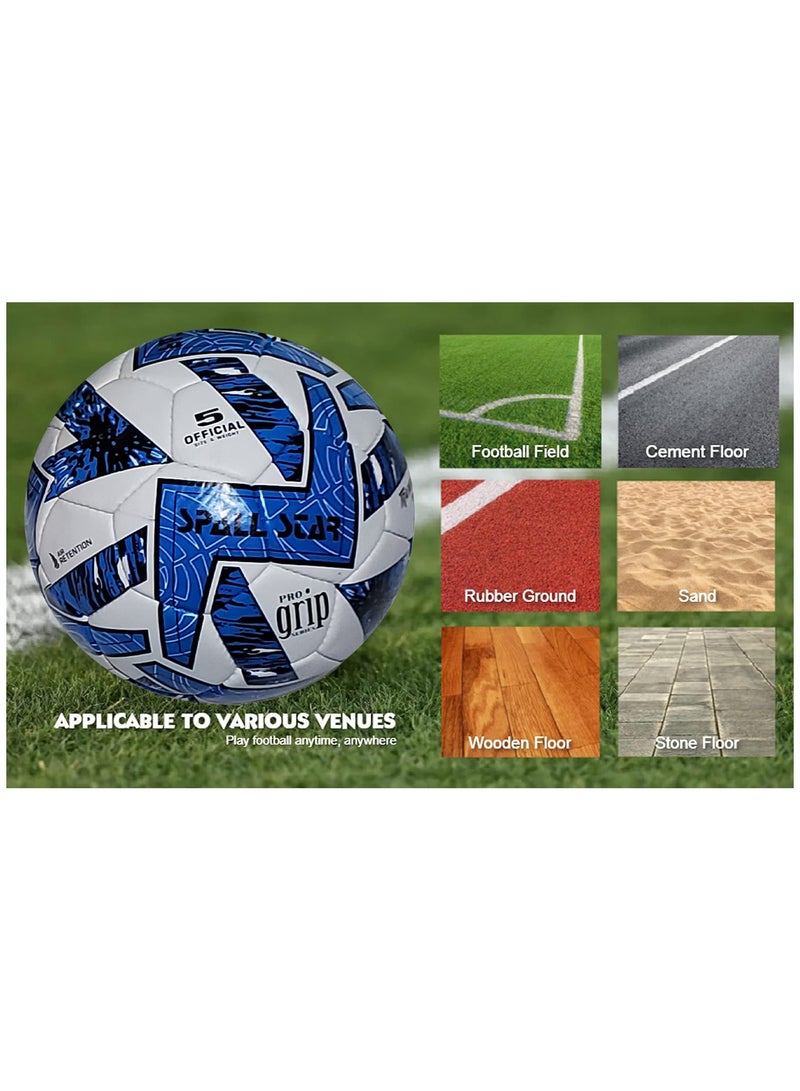 Spall Football Soccer Balls For Matches World Cup Best Indoor/Outdoor Water Proof Balls For Professional Training And Match Men And Women Youth Abd Adult - Image 4