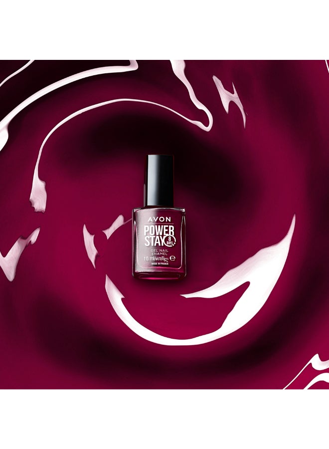 AVON Power Stay Gel Nail Enamel - Stay Put Sangria 10ml - Image 3