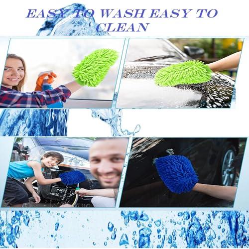 Winberg (R Microfiber Full Size Gloves Double - Sided,Cleaning Gloves Multi Colour Pack of 2 - Image 3