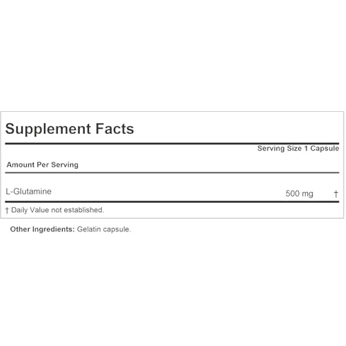 ANDREW LESSMAN Glutamine 500 mg - 120 Capsules - Free Form Amino Acid. Supports Skeletal Muscle, Gastrointestinal Health. Maintains Healthy Kidneys, Liver, Heart, Brain. Easy-to-Swallow Capsules. - Image 2