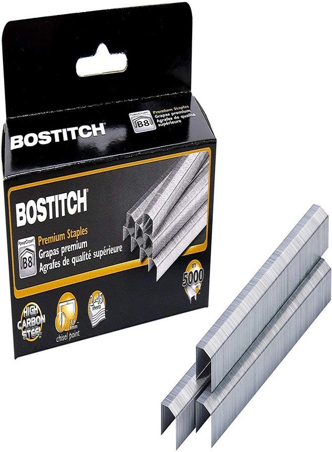 Bostitch B8 PowerCrown Staples, 0.375 Inch Leg, 45 Sheet Capacity, 5,000 Per Box (STCR21153/8) (5) - Image 2
