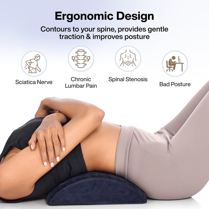 FOverA جهاز تمديد الظهر الجلدي لعلاج آلام الظهر العلوية والسفلية، دعم القطنية، عرق النسا، تضيق العمود الفقري، تصحيح الوضعية، تمارين الظهر، كراكر الظهر - Image 3