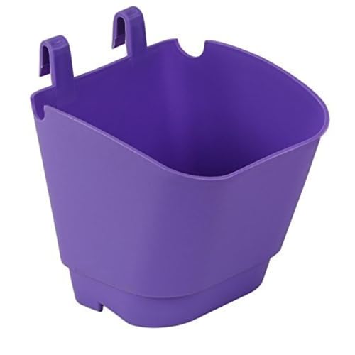 CAPPL UV Stabilized Vertical Garden - Wall Hanging Planter (5 Inch, Pack of 8, Violet) Use for Fences, Apartments, Balconies, courtyards, campuses, Communities and roof Gardens - Image 1