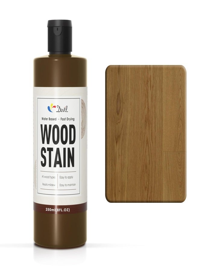 DWIL Water Based Wood Stain - Multiple Finishes, Fast Drying, Indoor and Outdoor Furniture, Wood Paneling, Cabinets and More, Low Odor ＆ Non-Toxic (8.5oz Natural Oak) - Image 1