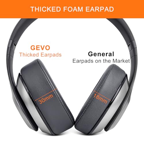 GEVO GVOEARS Replacement Ear Pads for Beats Studio 3, Ear Cushions for Studio 2 & 3 Wired Wireless Headphone Not Fit for Beats Solo On-Ear, Stronger 3M Adhesive Tape Thicker Memory Foam(Titanium Grey) - Image 5