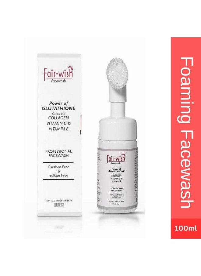 Fair Wish - Foaming Face Wash With Power Of Glutathione Collagen & Vitamin C For Men & Women 100 Ml For Bright Glowing Skin Acne & Pimples. - Image 1