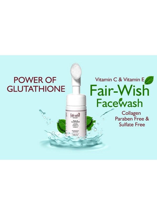 Fair Wish - Foaming Face Wash With Power Of Glutathione Collagen & Vitamin C For Men & Women 100 Ml For Bright Glowing Skin Acne & Pimples. - Image 1