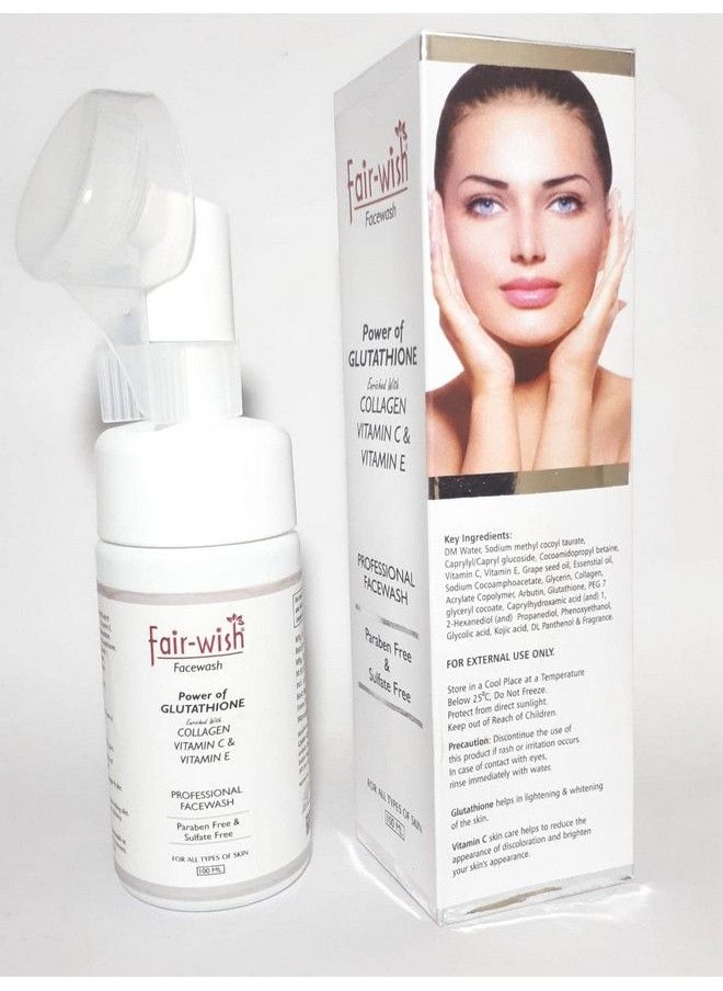 Fair Wish - Foaming Face Wash With Power Of Glutathione Collagen & Vitamin C For Men & Women 100 Ml For Bright Glowing Skin Acne & Pimples. - Image 1