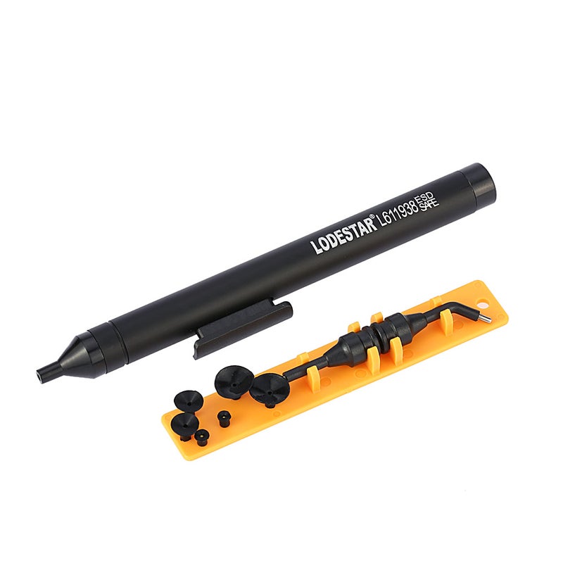 Manual Vacuum Suction Pen Soldering Sucking Pickup Tool 6 Suckers 2 Suction Tips for IC SMD - Image 1
