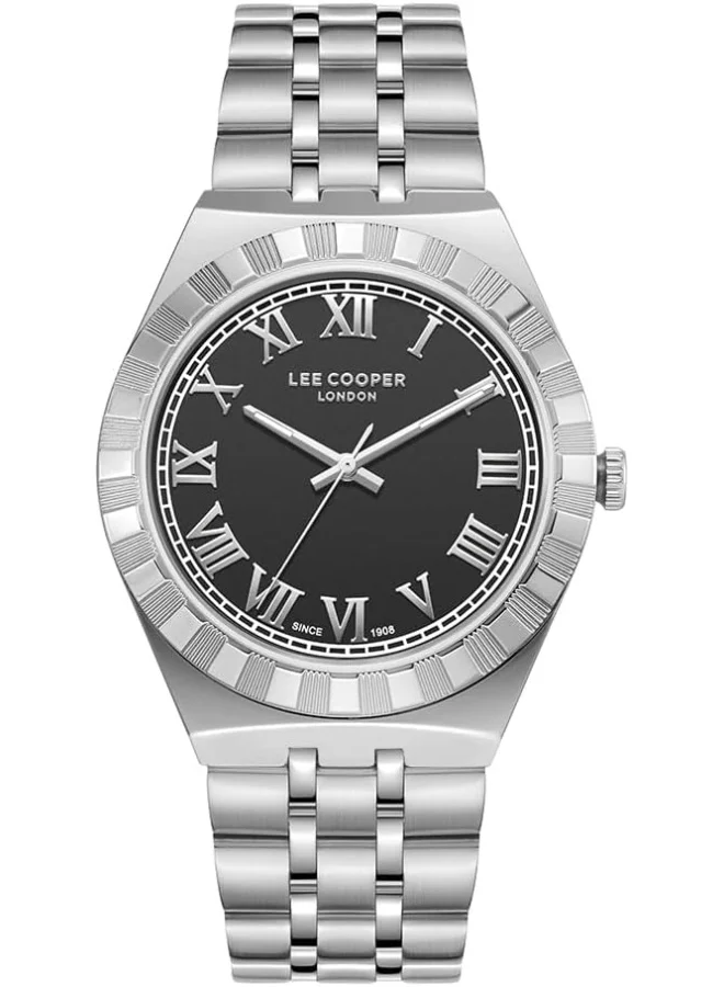 لي كوبر LEE COOPER LC08060.350 Men Analog Display Watch & Metal Strap Silver
