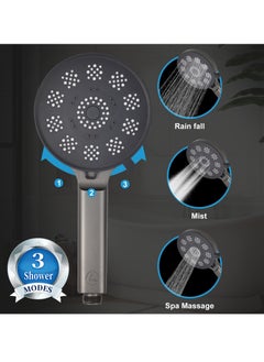 Luxoriented Luxoriented 12" Gunmetal Masterpiece – Big Shower Size, 3 Shower Modes Powerful Rainfall, Relaxing Mist, Jetting Spa - Eco-Conscious Design, Effortless Installation  - Image 2