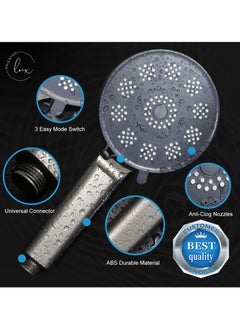 Luxoriented Luxoriented 12" Gunmetal Masterpiece – Big Shower Size, 3 Shower Modes Powerful Rainfall, Relaxing Mist, Jetting Spa - Eco-Conscious Design, Effortless Installation  - Image 3