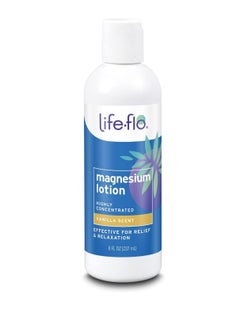 Life-flo Magnesium Lotion, Vanilla Scent - Relief and Relaxation with Magnesium Chloride from The Zechstein Seabed - Dermatologist Tested, Hypoallergenic, 60-Day Guarantee, Not Tested on Animals, 8oz