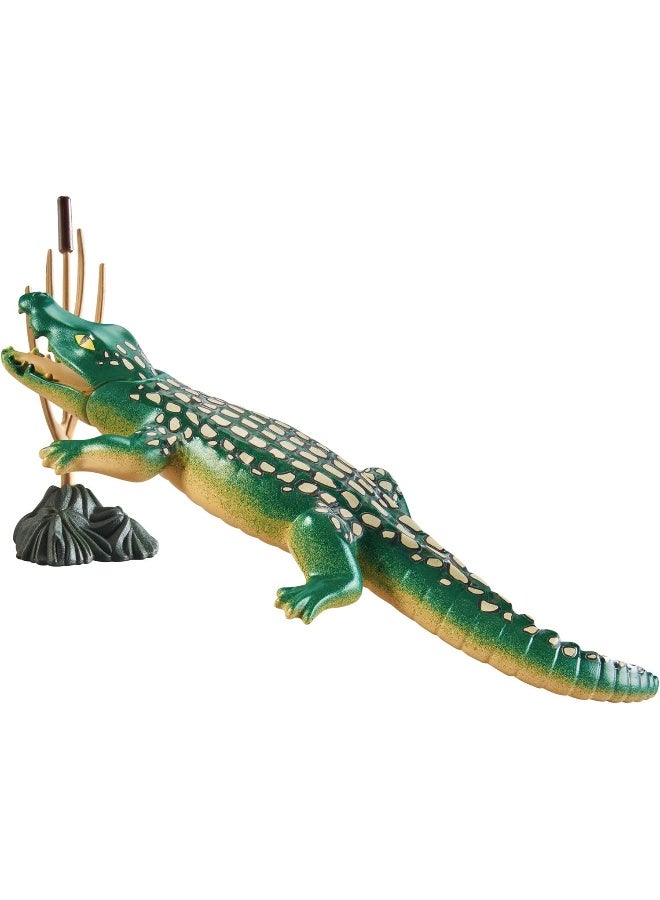 بلاي موبيل بلايموبيل ويلتوبيا التمساح – مجموعة لعب مع شخصيات، تمساح، إكسسوارات موطن وعناصر إبداعية للعب تخيلي مع الحيوانات البرية | موديل 71287 | لعبة إبداعية للأطفال من عمر 4 سنوات فأكثر - Image 3