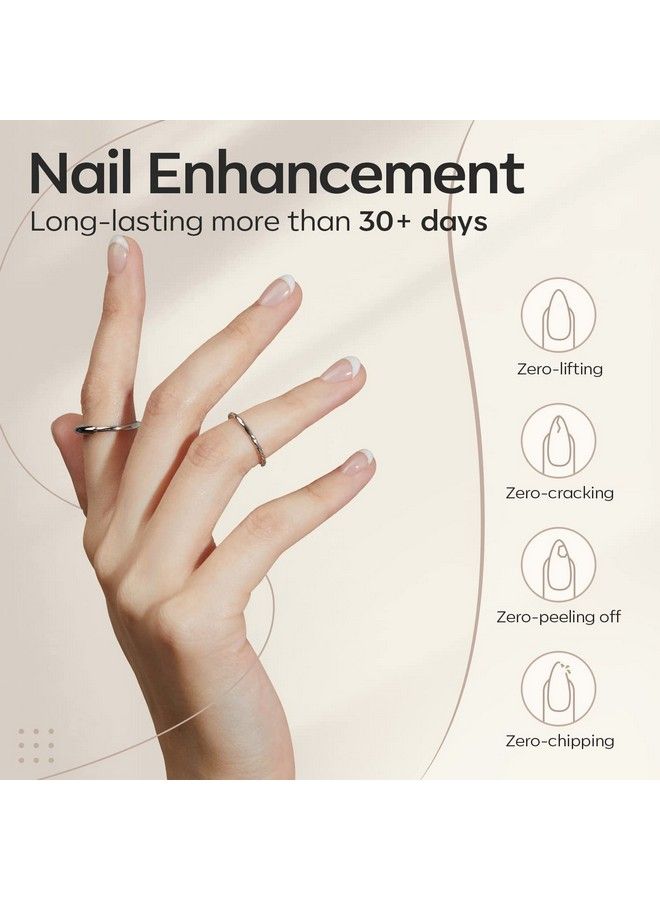 modelones Builder Nail Gel 7In1 Clear Gel Builder For Nails Hard Gel Builder Nail Strengthener Extension Gel Base Gel Rhinestone False Nail Tips Glue Gel In A Bottle For Valentines Nail Art - Image 4