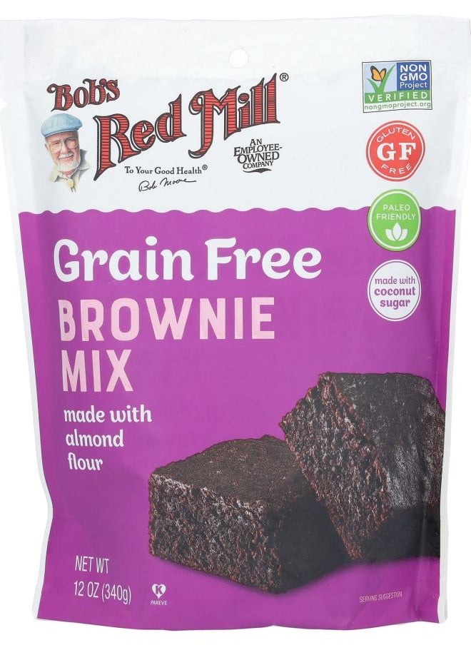Bob's Red Mill - Grain Free Brownie Mix Made with Almond Flour 12 oz (340 g) - Image 1