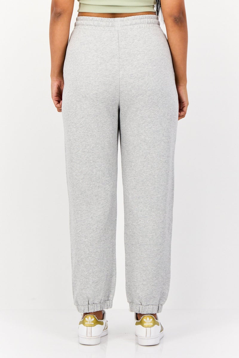 ESPRIT Women Regular Fit Embroidered Logo Sweatpants, Grey - Image 2