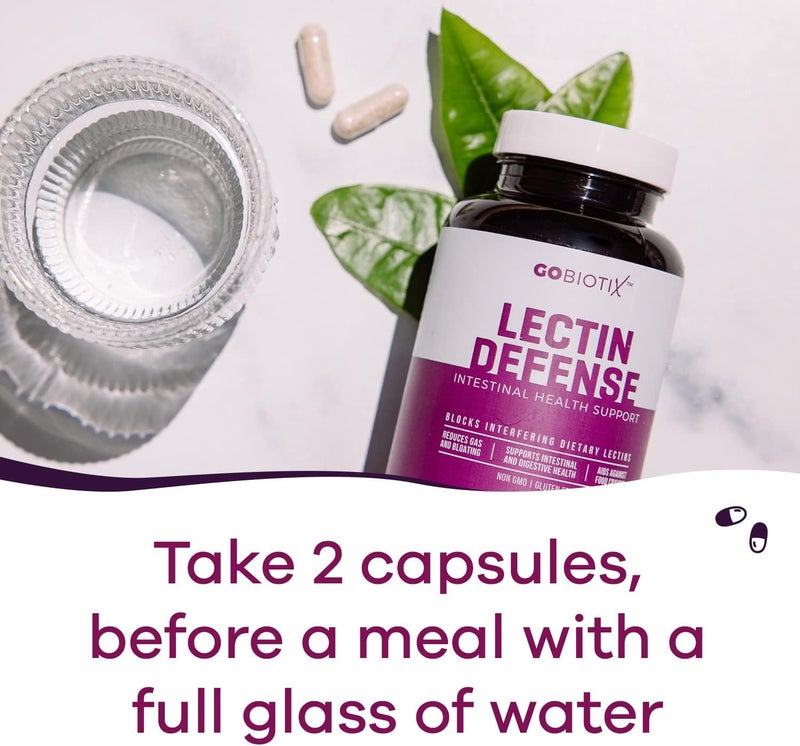 GOBIOTIX Lectin Defense  Lectin Blocker Supplement with Glucosamine MSM and Digestive Enzymes  Aids in Intestinal Health for Women and Men  NonGMO  Gluten Free  60 Capsules 1 - Image 4