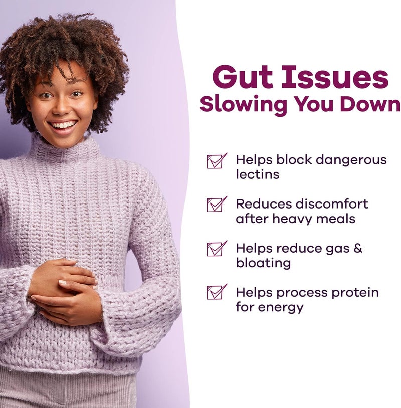 GOBIOTIX Lectin Defense  Lectin Blocker Supplement with Glucosamine MSM and Digestive Enzymes  Aids in Intestinal Health for Women and Men  NonGMO  Gluten Free  60 Capsules 1 - Image 3