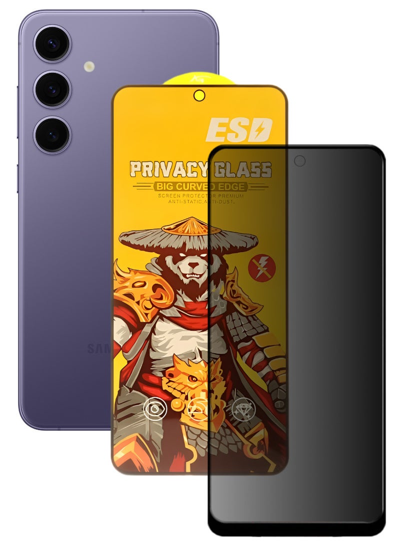 ESD Tempered Dustproof Privacy Glass Screen Protector Compatible For Samsung Galaxy S24 Plus - Image 1