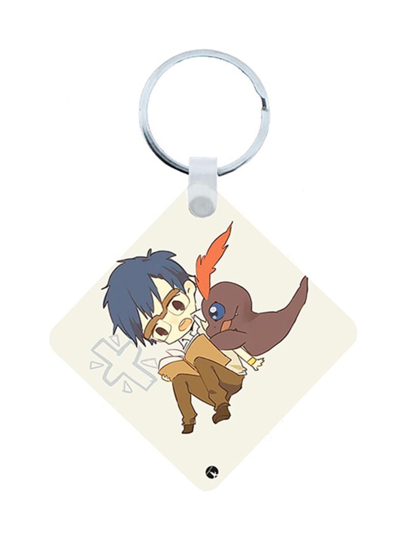 RKN Digimon Anime Wooden Keychain