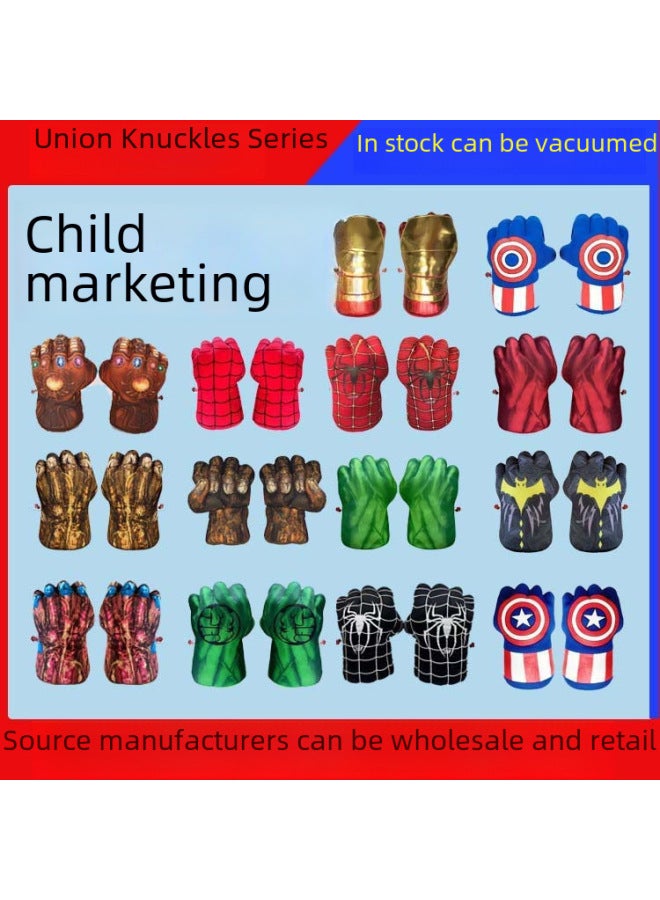 Union Spider King Giant Fist Plush Boxing Gloves Toy Dolls Direct Sale From Manufacturer-Color:Spider Knuckles II-Height:Purchase Individually  - Image 2