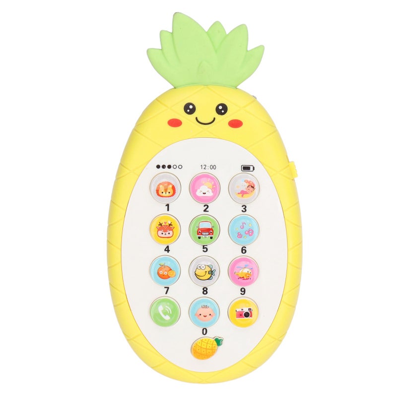 Baby Cell Phone Toy: Soft Silicone Teething Toy - Brightly Colored Musical Toy With Lullabies for Infant Sensory Development & Sleep Promotion - Image 1