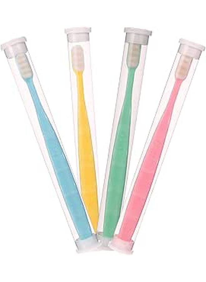 4Pcs Ultra Soft Micro Nano Manual Toothbrush For Sensitive Teeth And Fragile Gums - Image 1