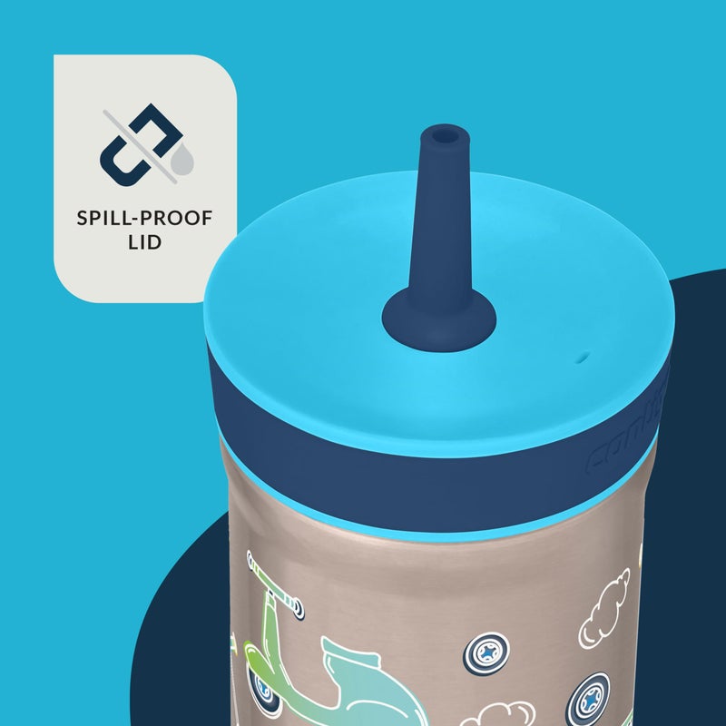 Contigo Leighton Straw Tumbler, 12 oz, Juniper (Scootin) - Image 3