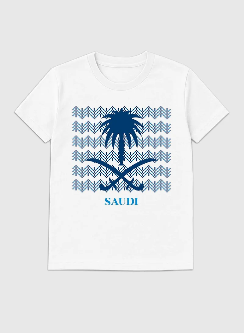 Lowha Cotton T-Shirt for Saudi National Day, Founding Day, Everyday Saudi Pride Wear for Women & Men