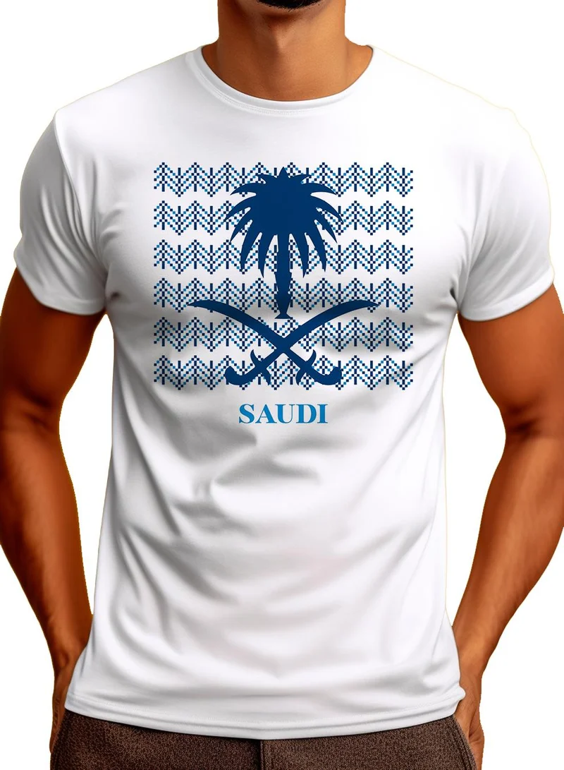 Lowha Cotton T-Shirt for Saudi National Day, Founding Day, Everyday Saudi Pride Wear for Women & Men