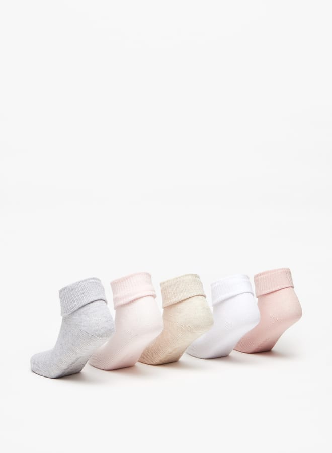 Barefeet Ribbed Ankle Length Socks - Set of 5 - Image 2