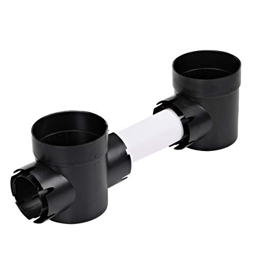 NDS 101* Round Spee-D Catch Basin Drain, 1 Outlet, Connects to 3-Inch and 4-Inch Drain Pipes, Manages Light Water Flows, 6-Inch, Plastic, Black - Image 3