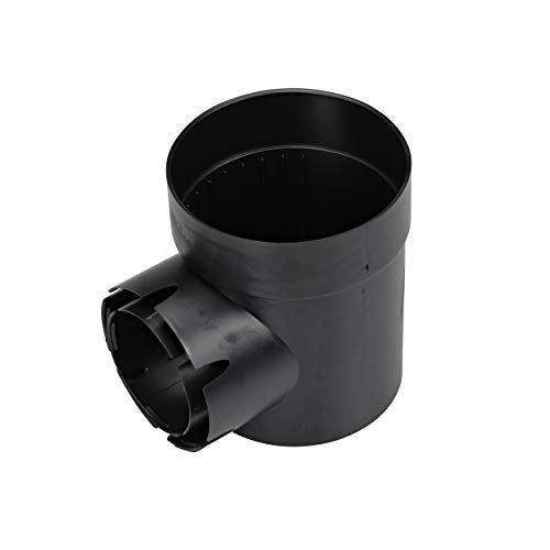 NDS 101* Round Spee-D Catch Basin Drain, 1 Outlet, Connects to 3-Inch and 4-Inch Drain Pipes, Manages Light Water Flows, 6-Inch, Plastic, Black - Image 1