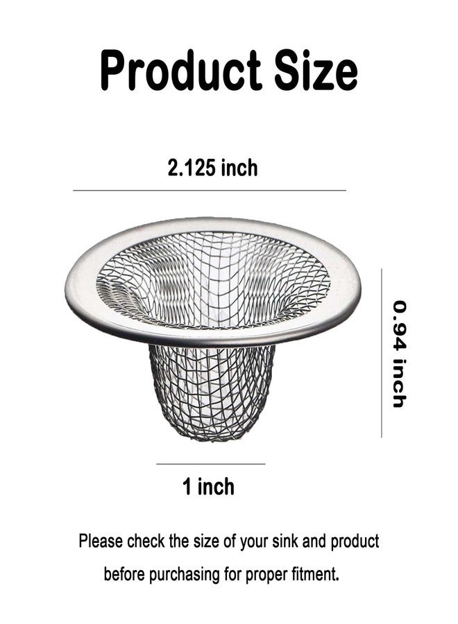 Beyoslf 20Pcs Small Drain Mesh Basket, 2.125'' Bathroom Sink Drain Strainer Screen Mesh Sink Strainer Hair Catcher Drain Filter Cover for Bathtub Lavatory RV Laundry Shower Floor Utility Sink Drain - Image 2