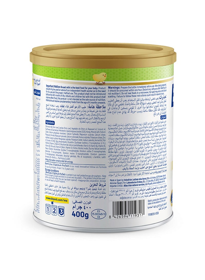 Blemil Plus 3 Optimum Protech Most Advanced Nutritional Formula For Infant From 1 - 3 Years - Image 3