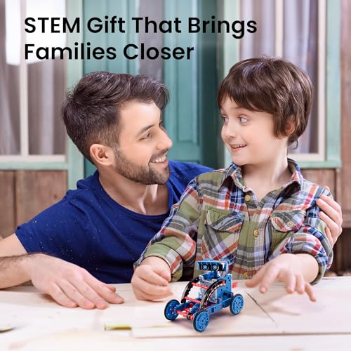 Sillbird Solar Robot Building Kit STEM Gift for Boys Aged 8-12, 12-in-1 DIY Science Educational Robotic Toys for Kids Teens Birthday, Powered by The Sun with 190 Pieces - Image 2