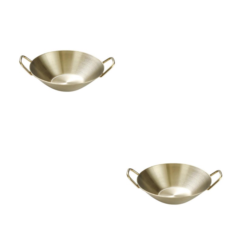 🍳 طبق توابل من الستانلس ستيل على الطراز الكوري مع مقبض للتزيين 9 5x7 5 سم - Image 1